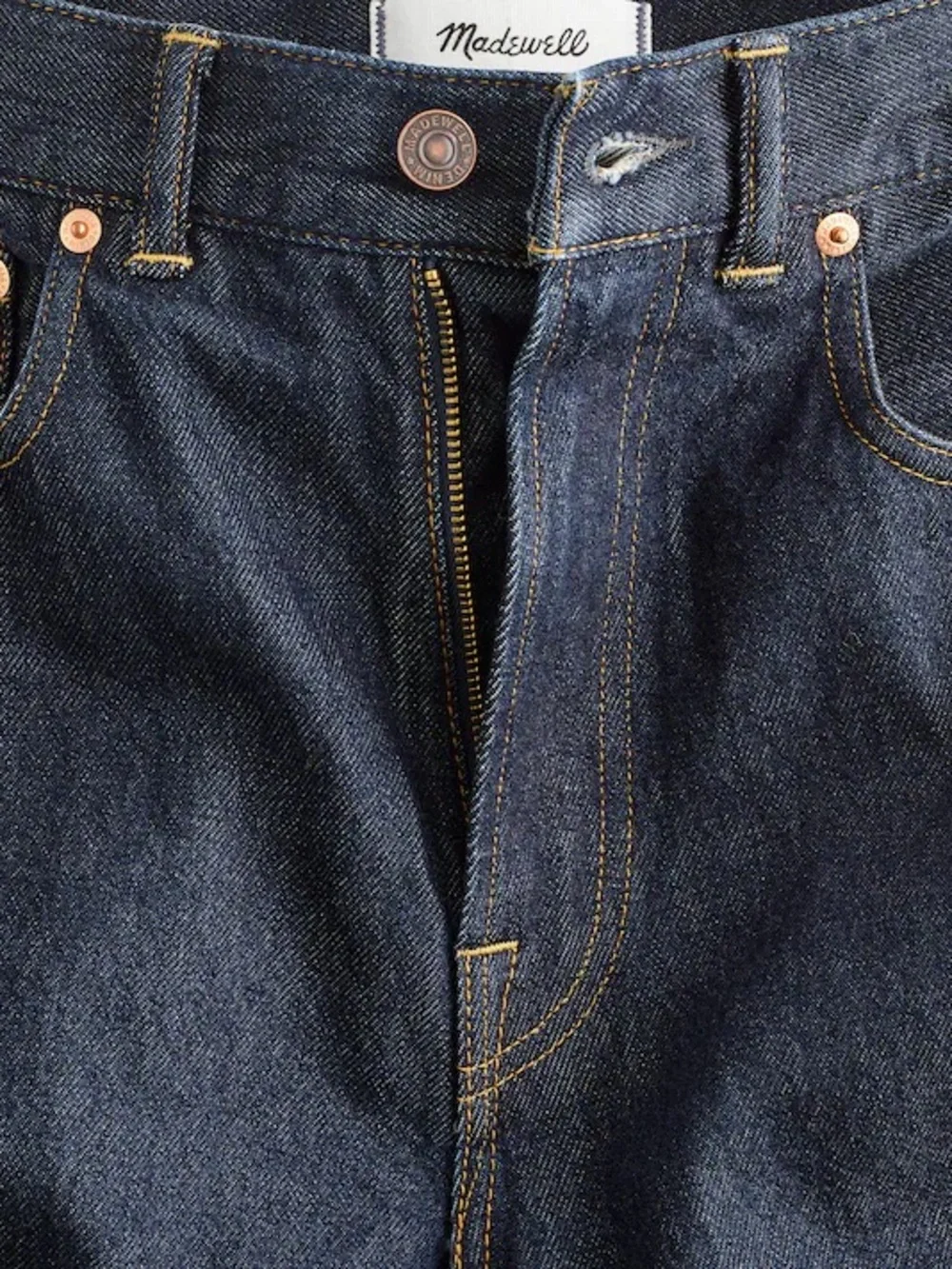 Madewell The 1991 Loose Straight Jean in Rinse Wash-Rigid Size 35 $148 NY888